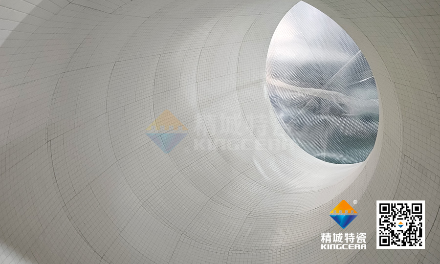 耐磨陶瓷管路贴瓷装置