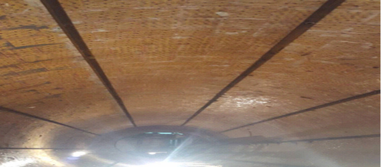 湖北某烧结厂圆筒混合机使用人生就是博官网耐磨陶瓷衬板