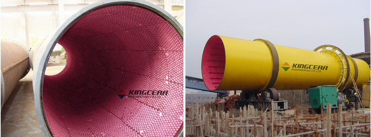 湖南某烧结厂圆筒混合机使用人生就是博官网耐磨陶瓷衬板